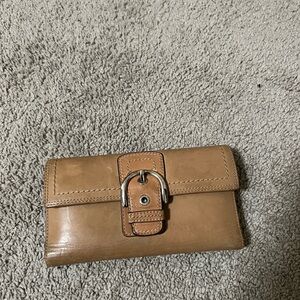 Coach Tan Leather Wallet